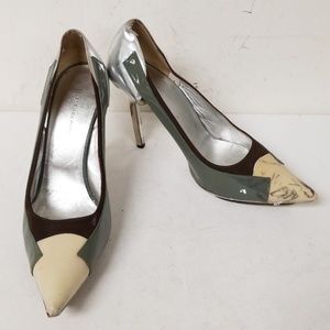 Balenciaga Colorblock Slip On Pumps Heels Size 38